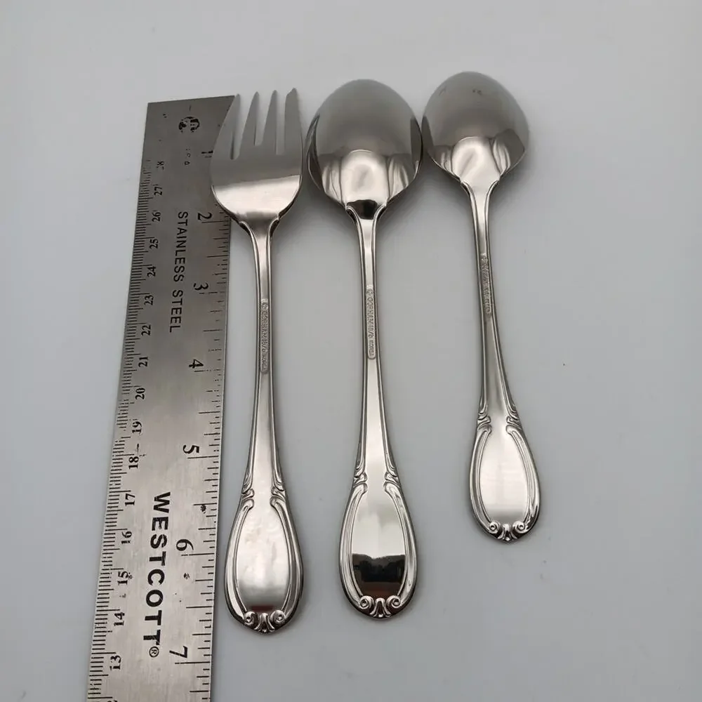 Gorham Westbrook Teaspoon Salad Fork Place Spoon Glossy Stainless 18/8 Flatware